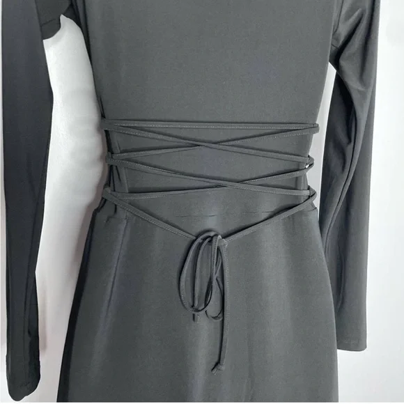 AYM Studio NEW Walter Reversible Maxi Dress Black Medium - Picture 7 of 13